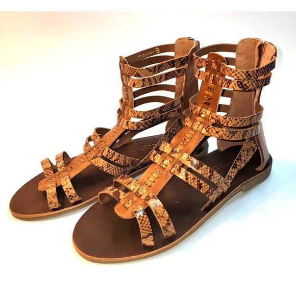 New Very Volatile Los Angeles Women's Gladiator Sandals Zipper Back Made In Indi - Picture 6 of 12